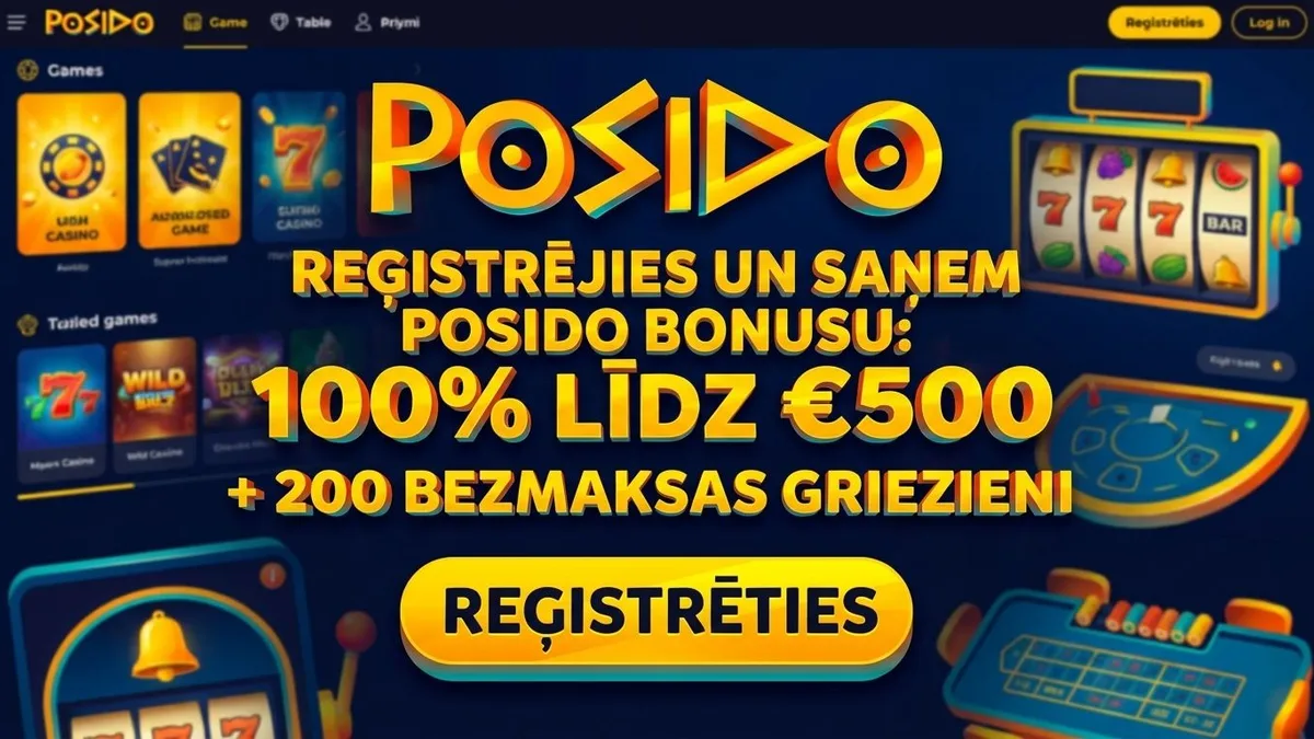 Reģistrācija ar bonusu